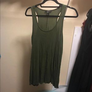Green mini dress